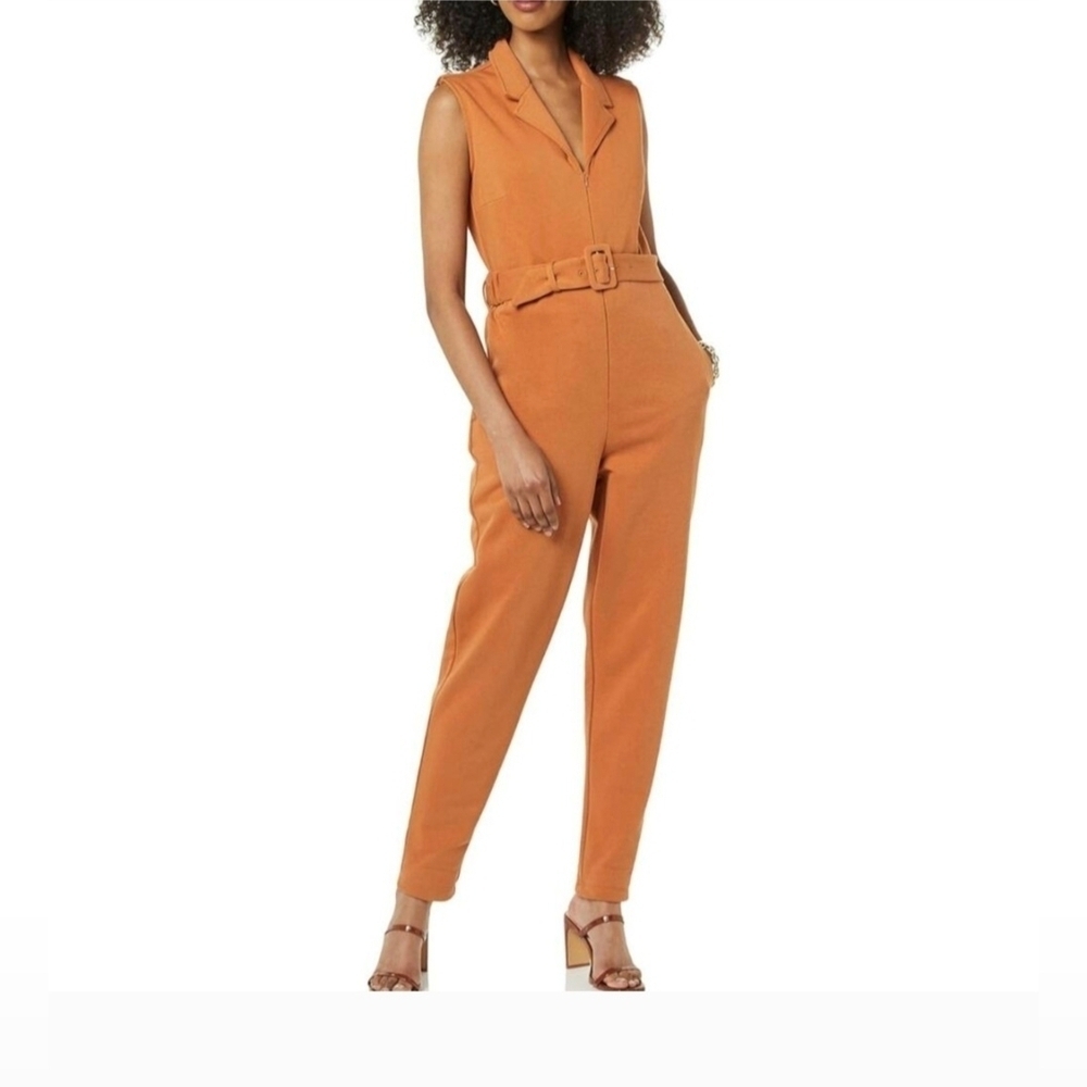 Aria Collared Zip Front Jumpsuit #1014
